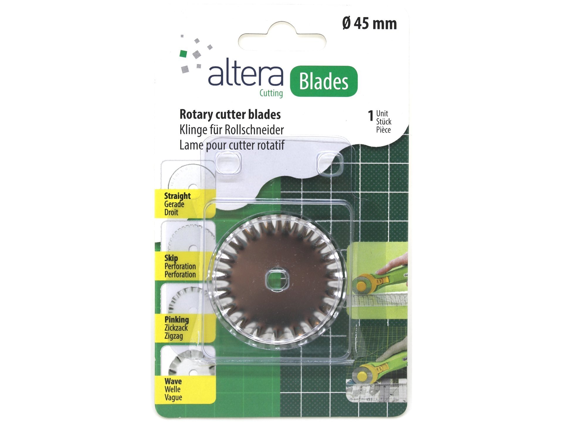 Altera Ersatzklinge für Rollcutter Zickzack
