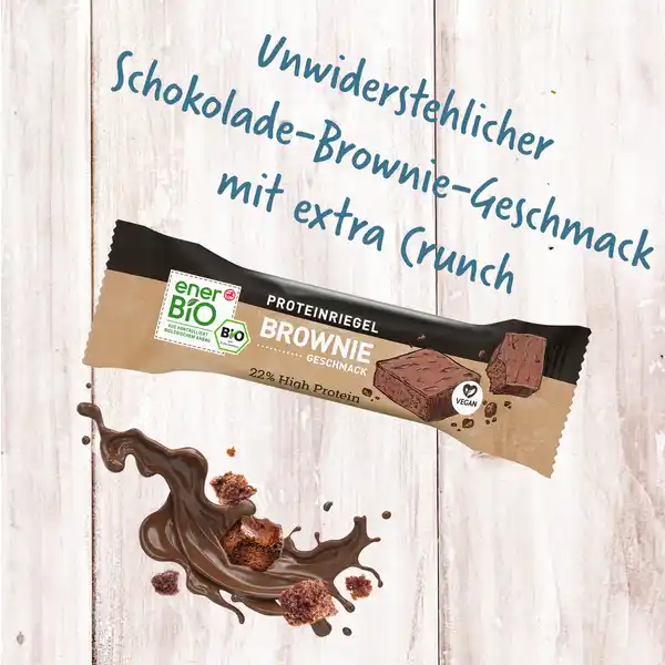 Veganer Proteinriegel Brownie