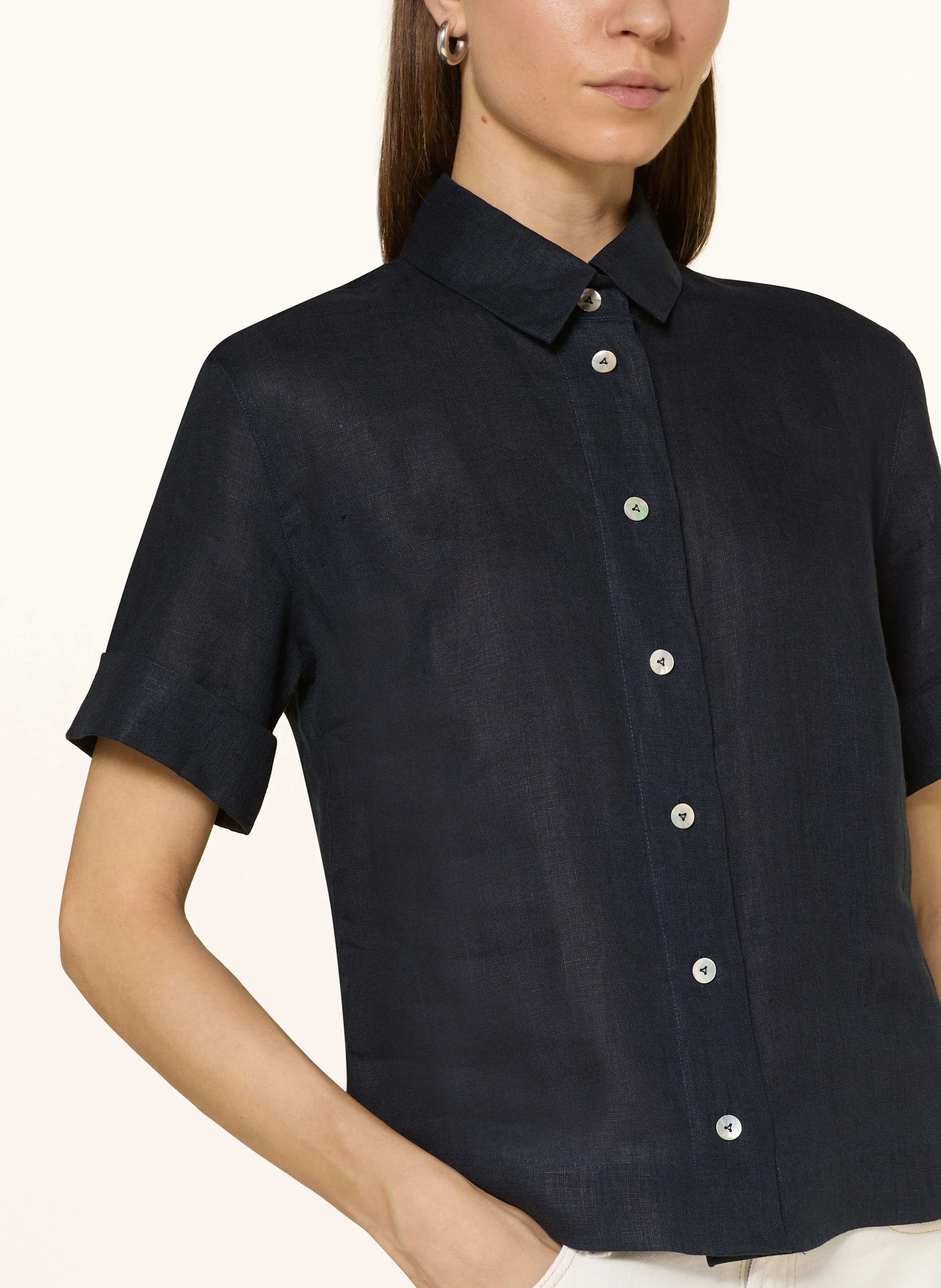 van Laack Hemdbluse VL-AMIS-KN aus Leinen