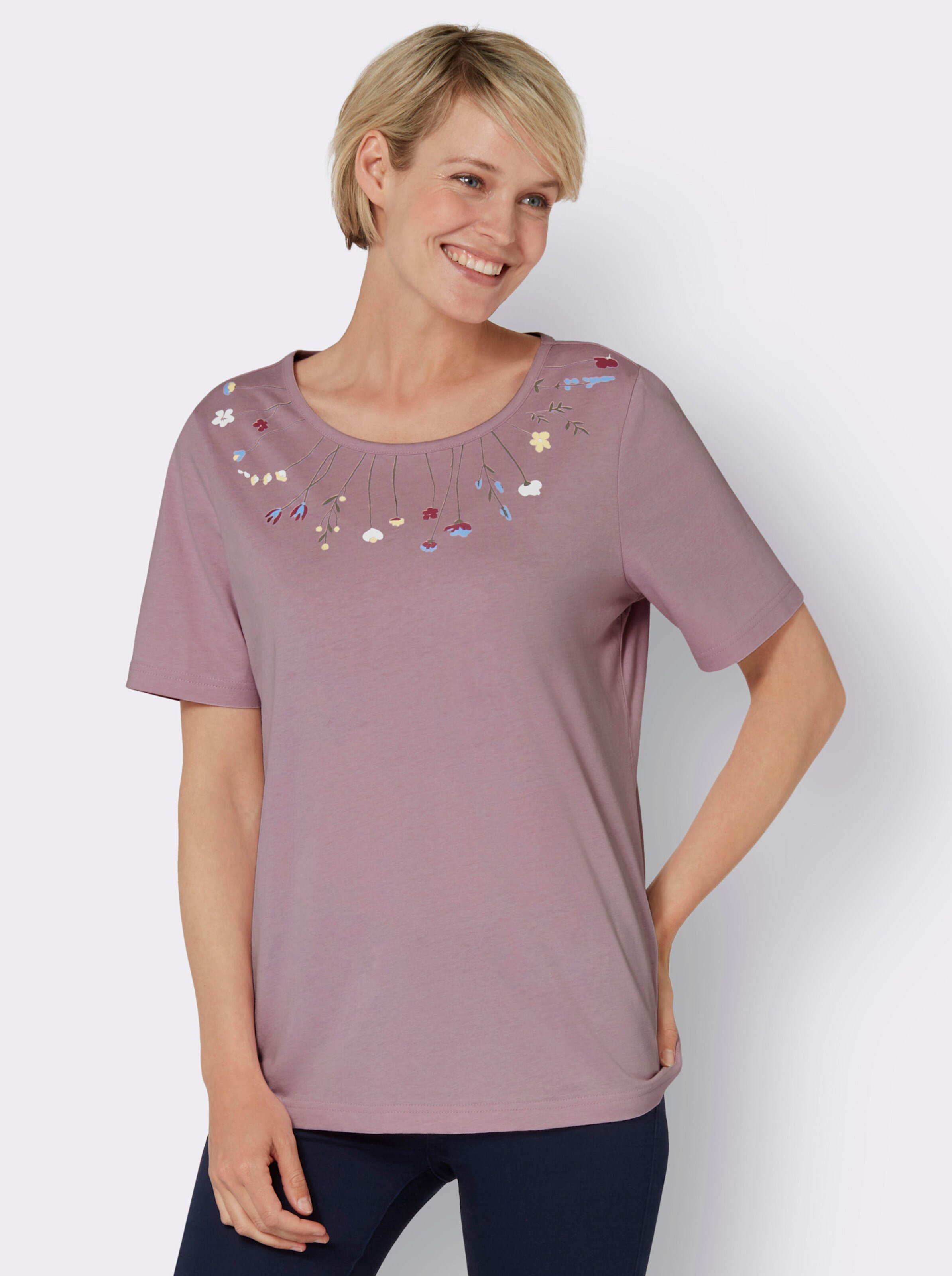 Rundhals-Shirt