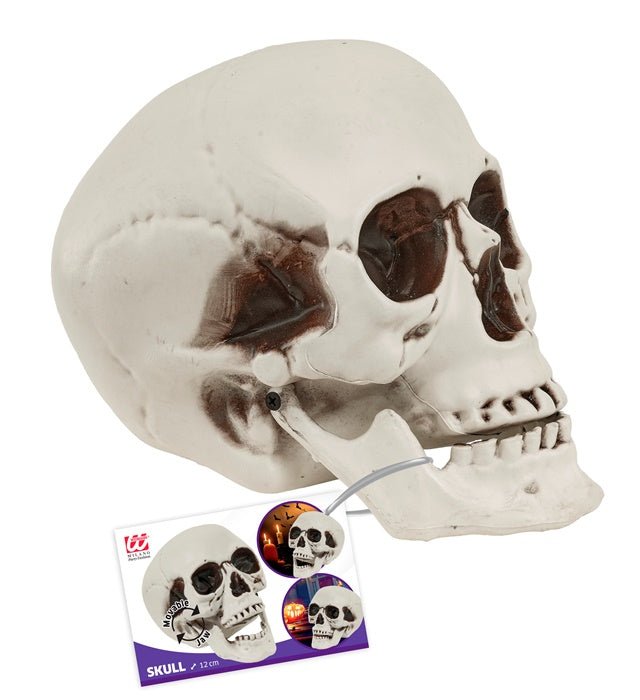 Halloween Schedel Met Beweegbare Kaak 12cm