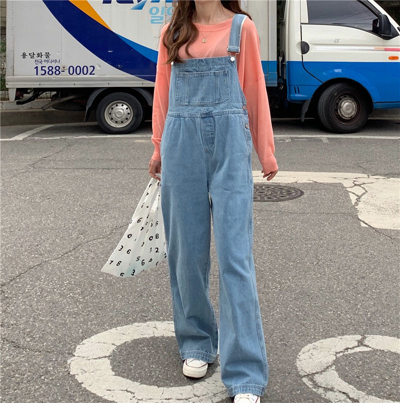 Shopherd - Wijde denim jumpsuit