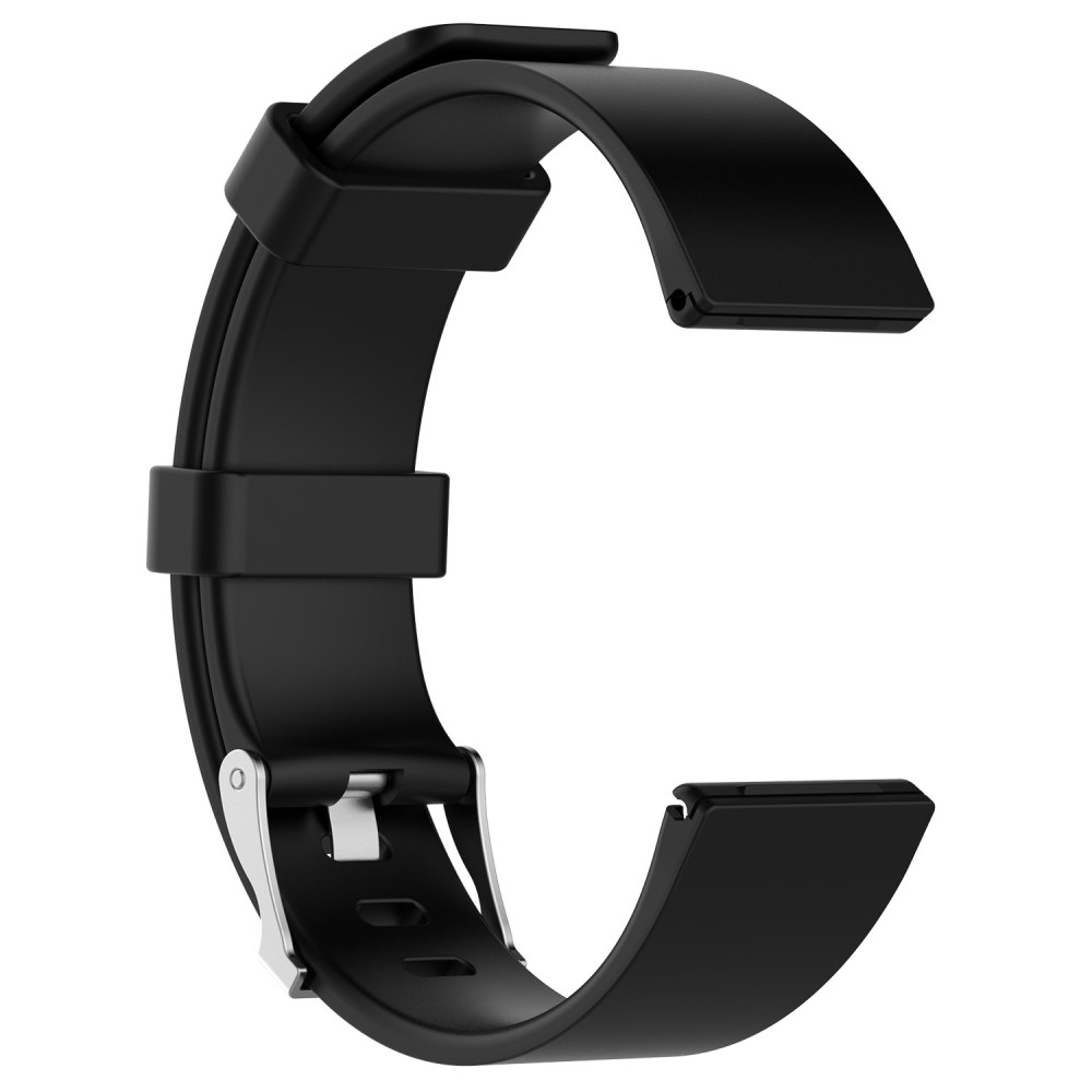Fitbit Versa / Versa 2 / Versa Lite Sport Armband aus Silikon (Grösse L) - Schwarz