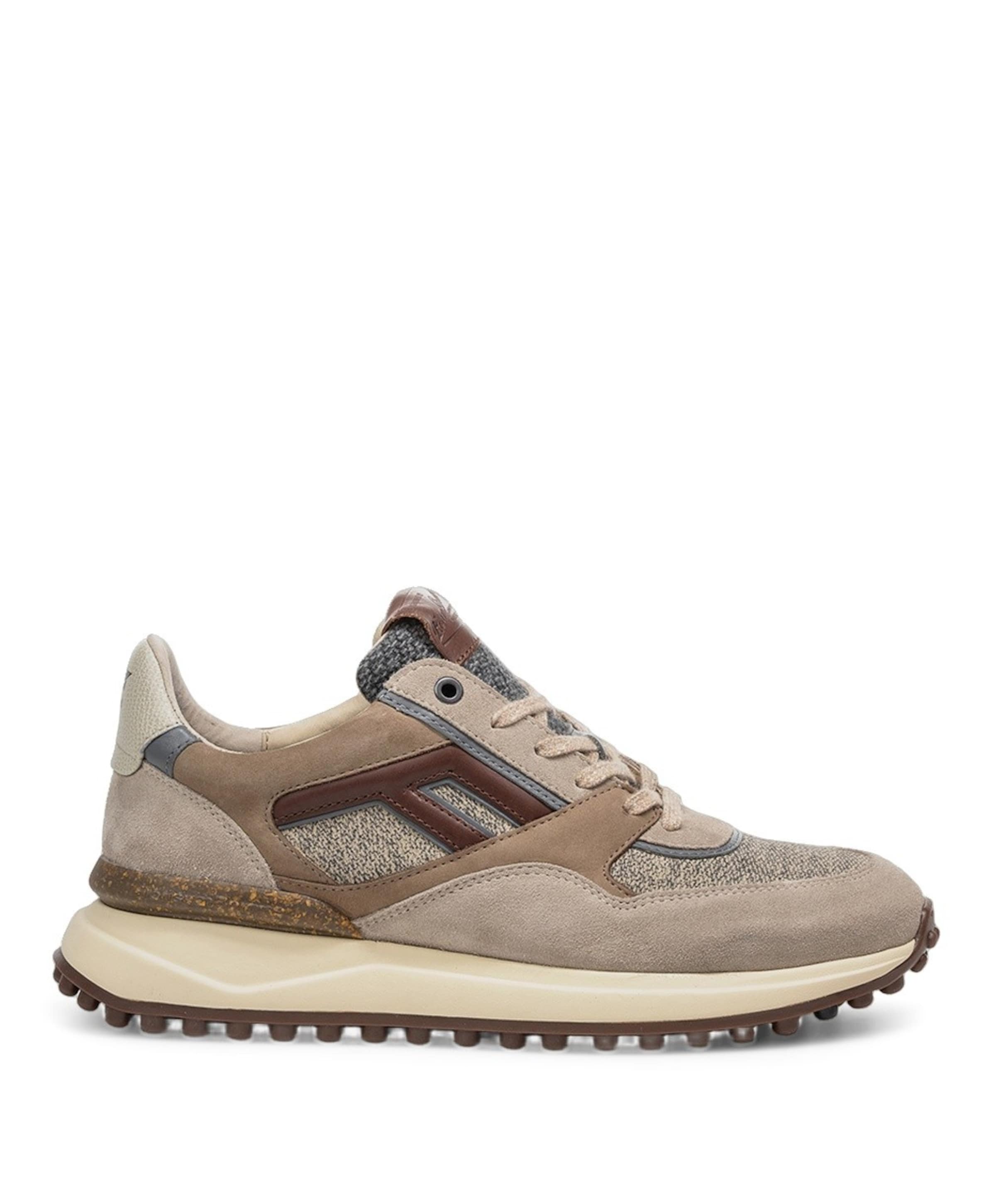 Floris van Bommel heren sneakers bruin