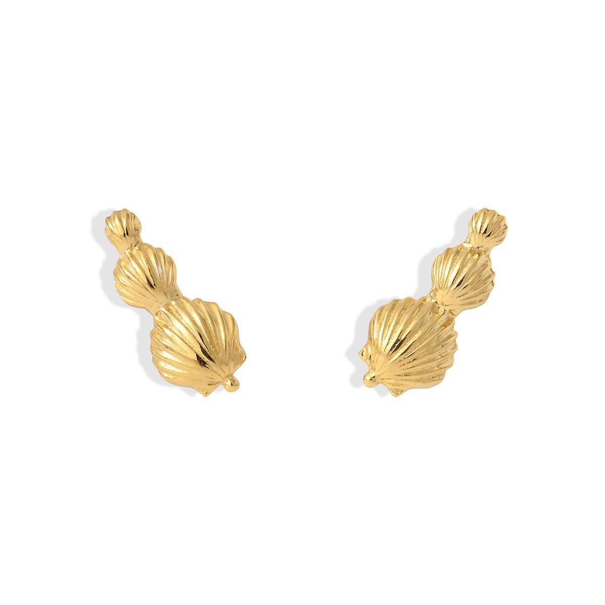 Boucles d'oreilles Coquillage en Vermeil, Jacotte