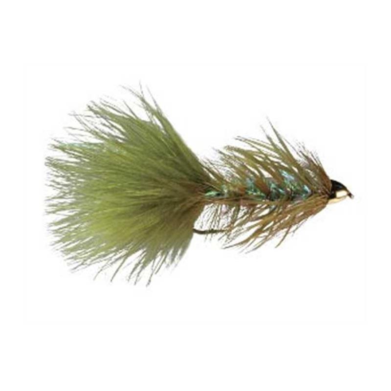 Mouche Tof Streamer Conehead Krystal Bugger - Olive