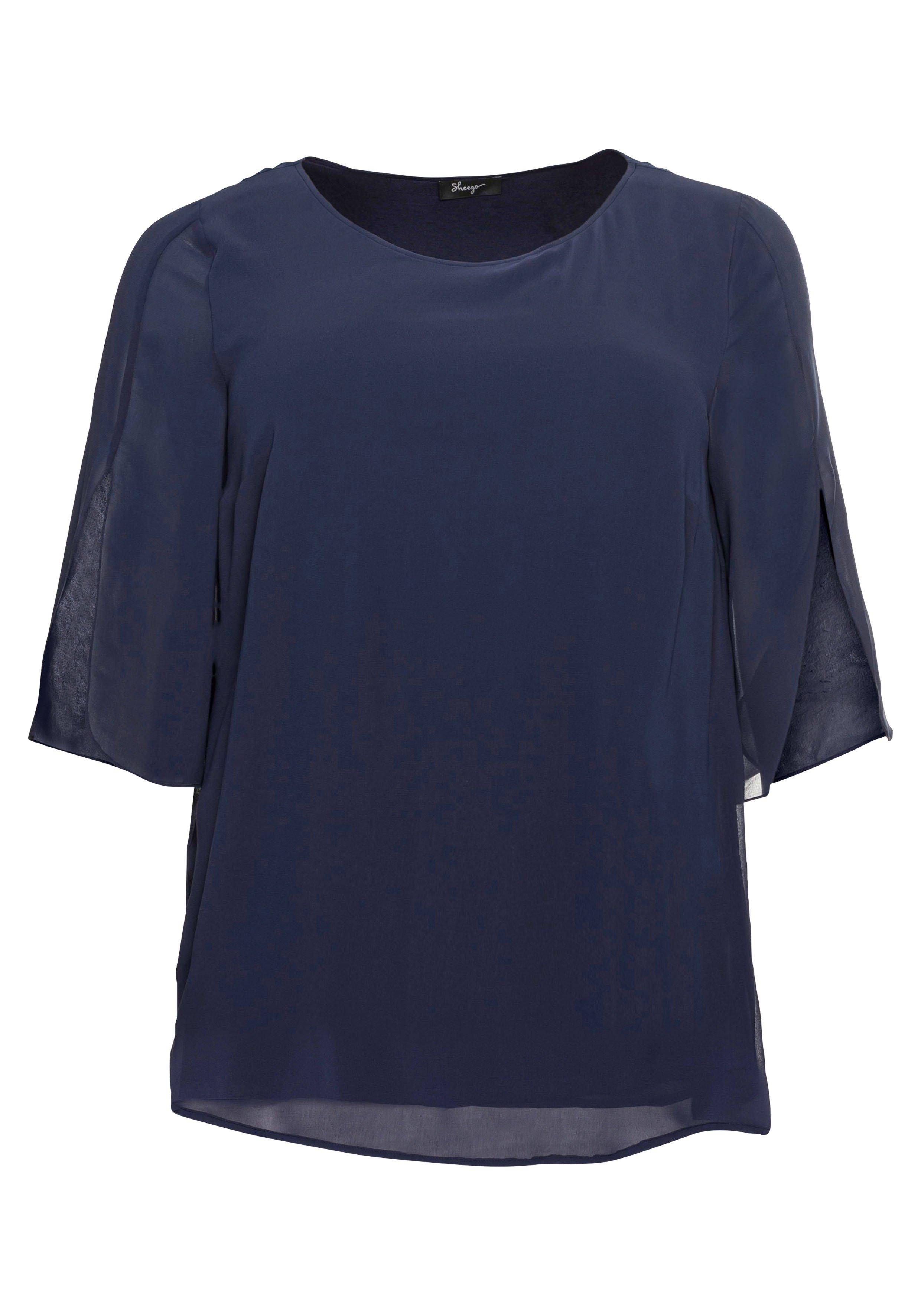 Tunika im Layerlook mit Chiffon
