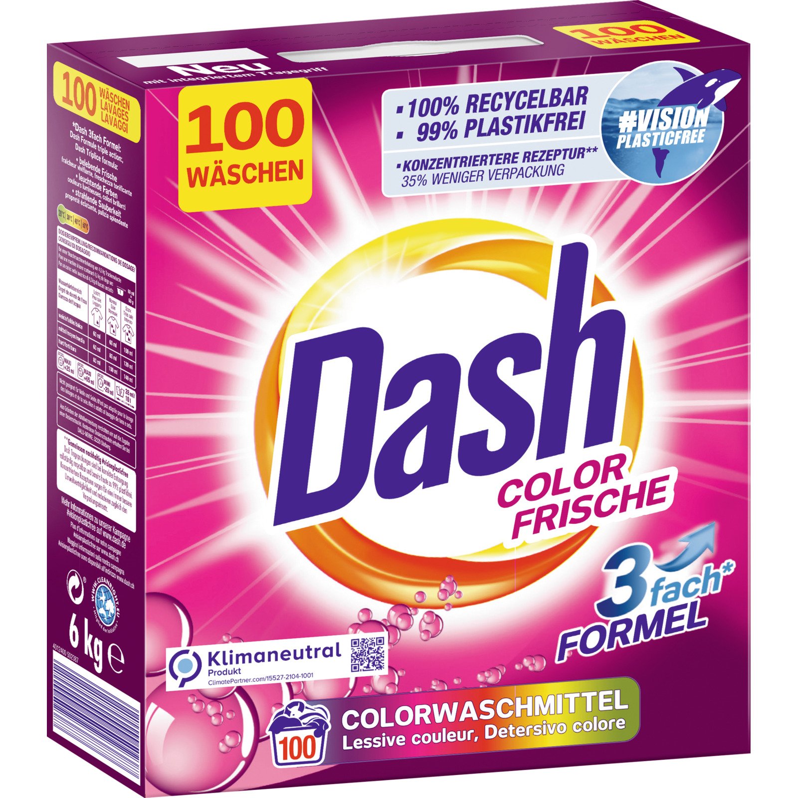 Dash Waschpulver Color Frische 100 Waschgänge
