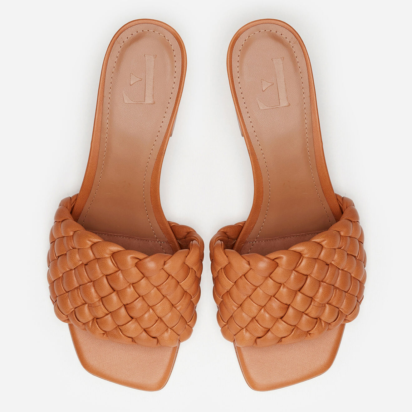 Flattered Mules en Cuir Odessa cognac - Talon 5.5 cm