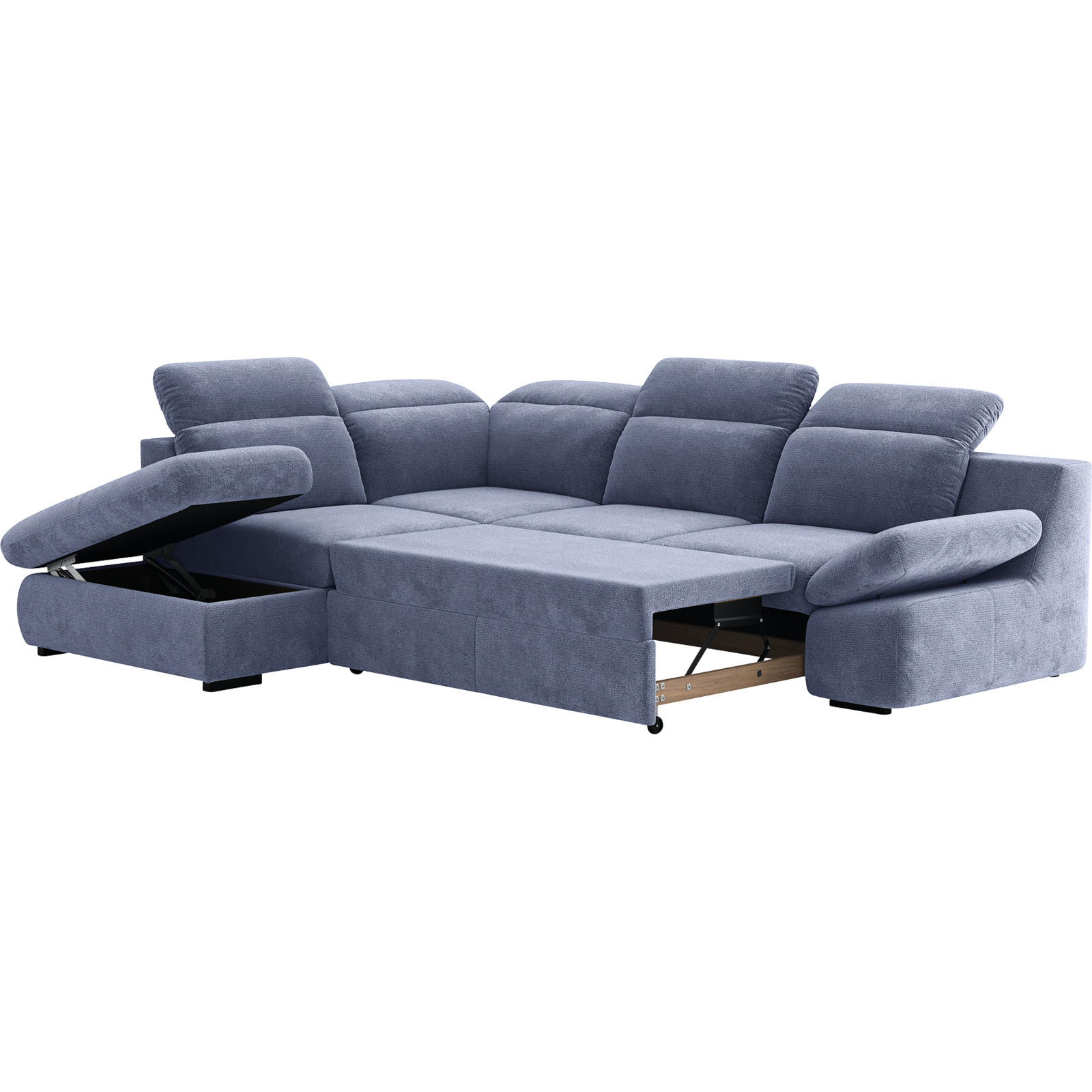 Ecksofa Lorena Stoff, Ottomane links