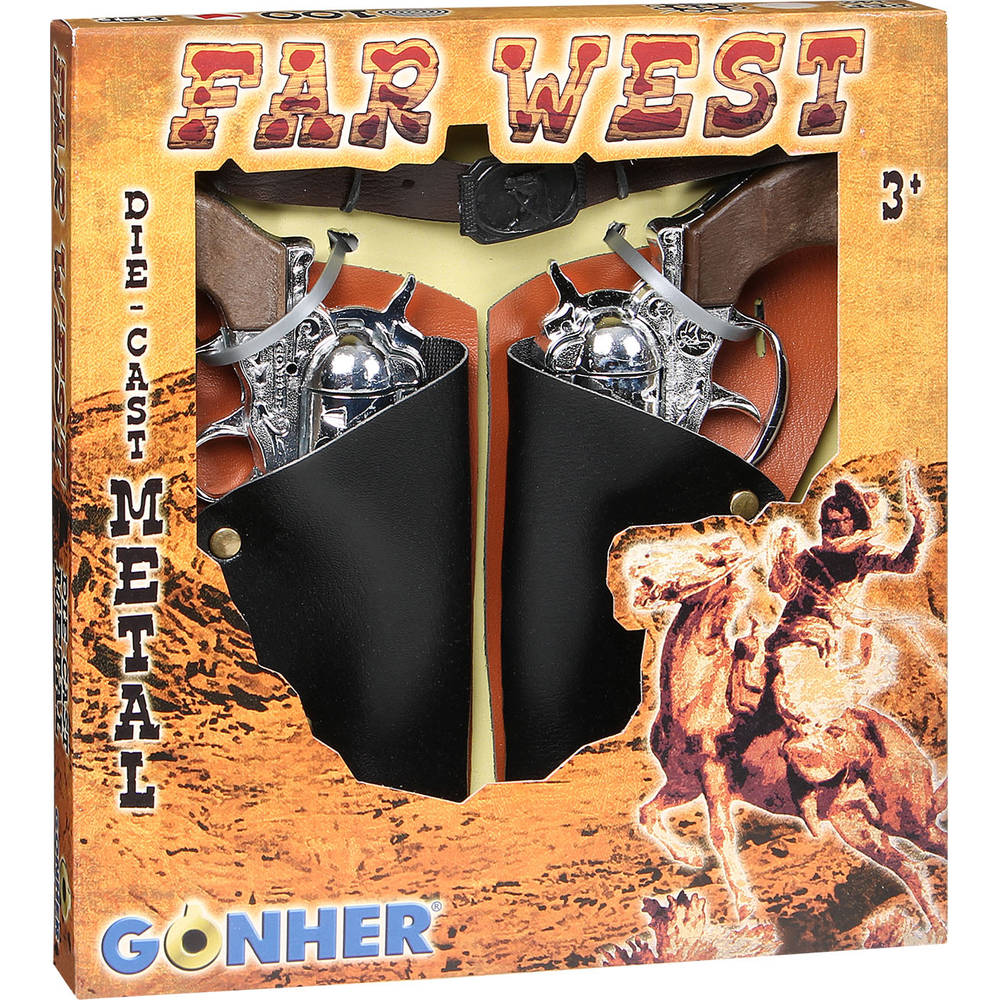 Far West holsterset 100 schots revolvers
