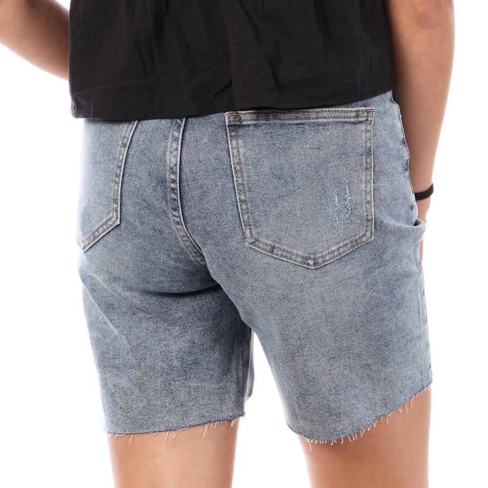 Monday Premium Bermuda en Jean Bleu Clair Femme Monday Premium Bermuda Coupe