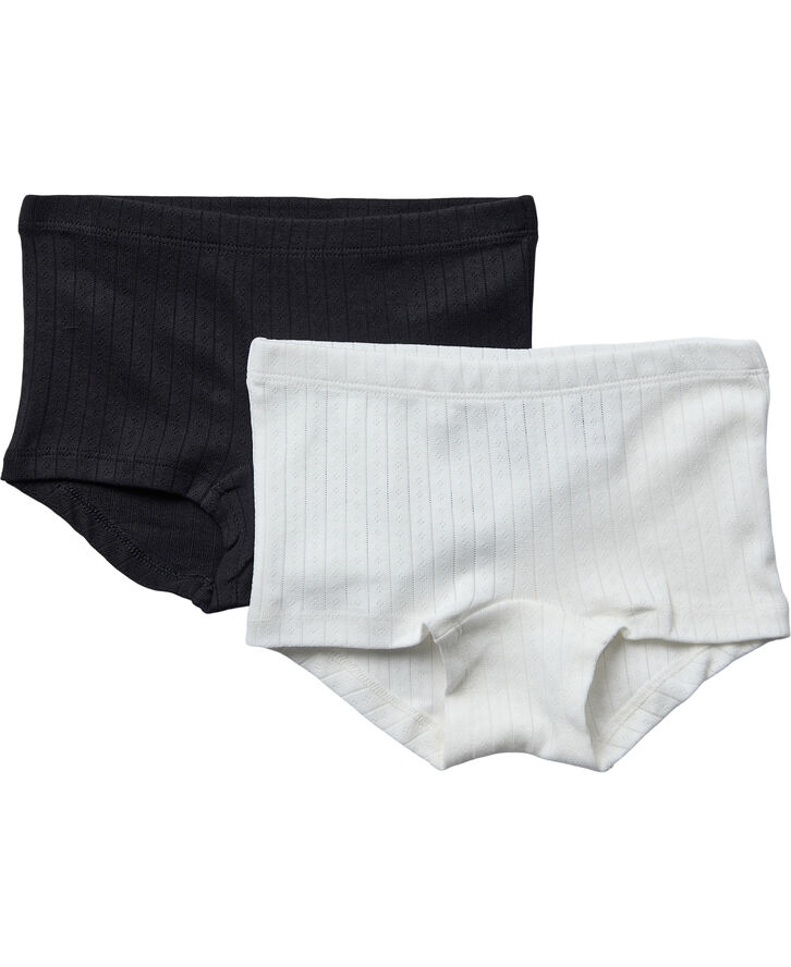 Magasin du Nord Collection Ava hipsters 2-pack - Organic GOTS Star white