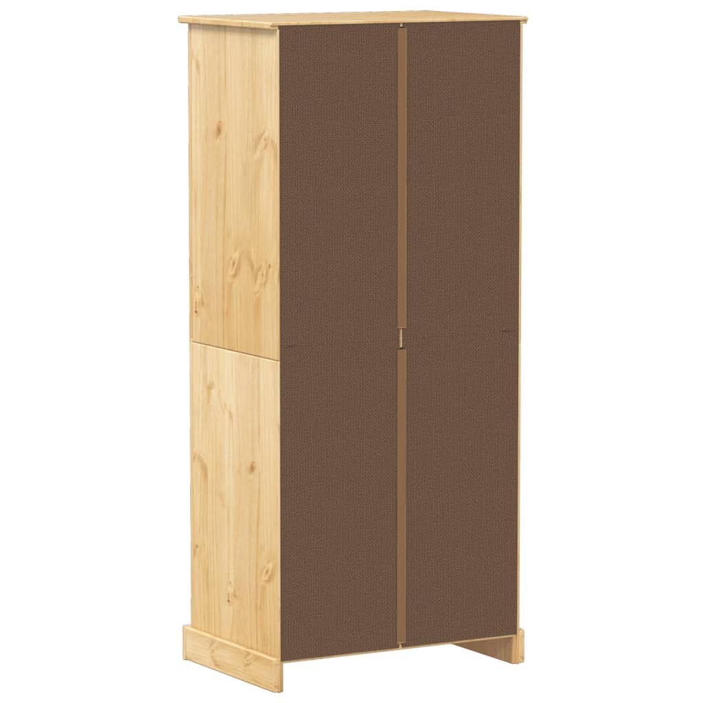 vidaXL Corona kledingkast, 76x50x170 cm, massief grenenhout