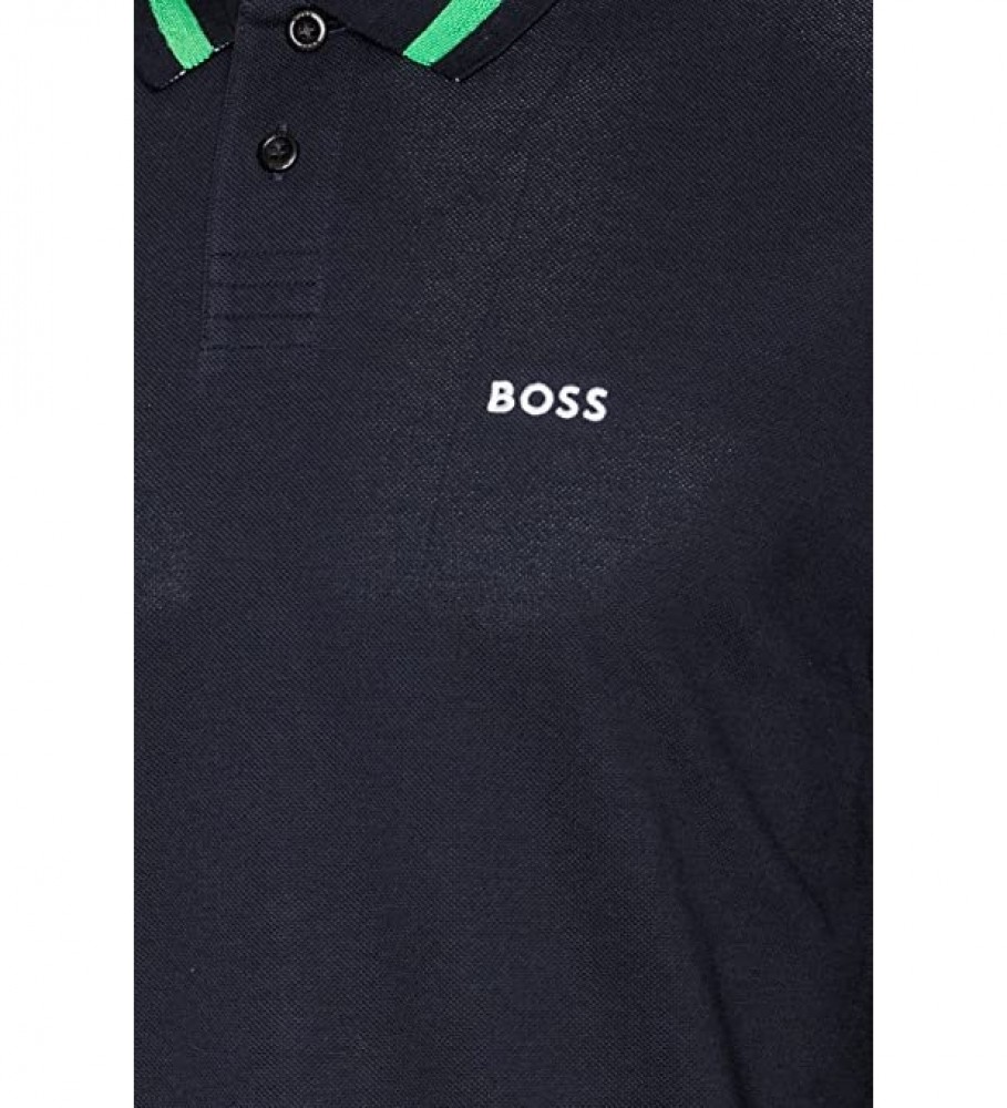 Camisa polo BOSS, azul marinho escuro