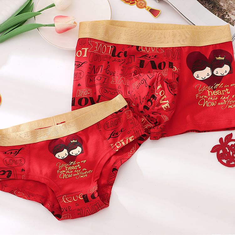 Pancherry - Koppelset: Cartoon Print Panty + Boxershort