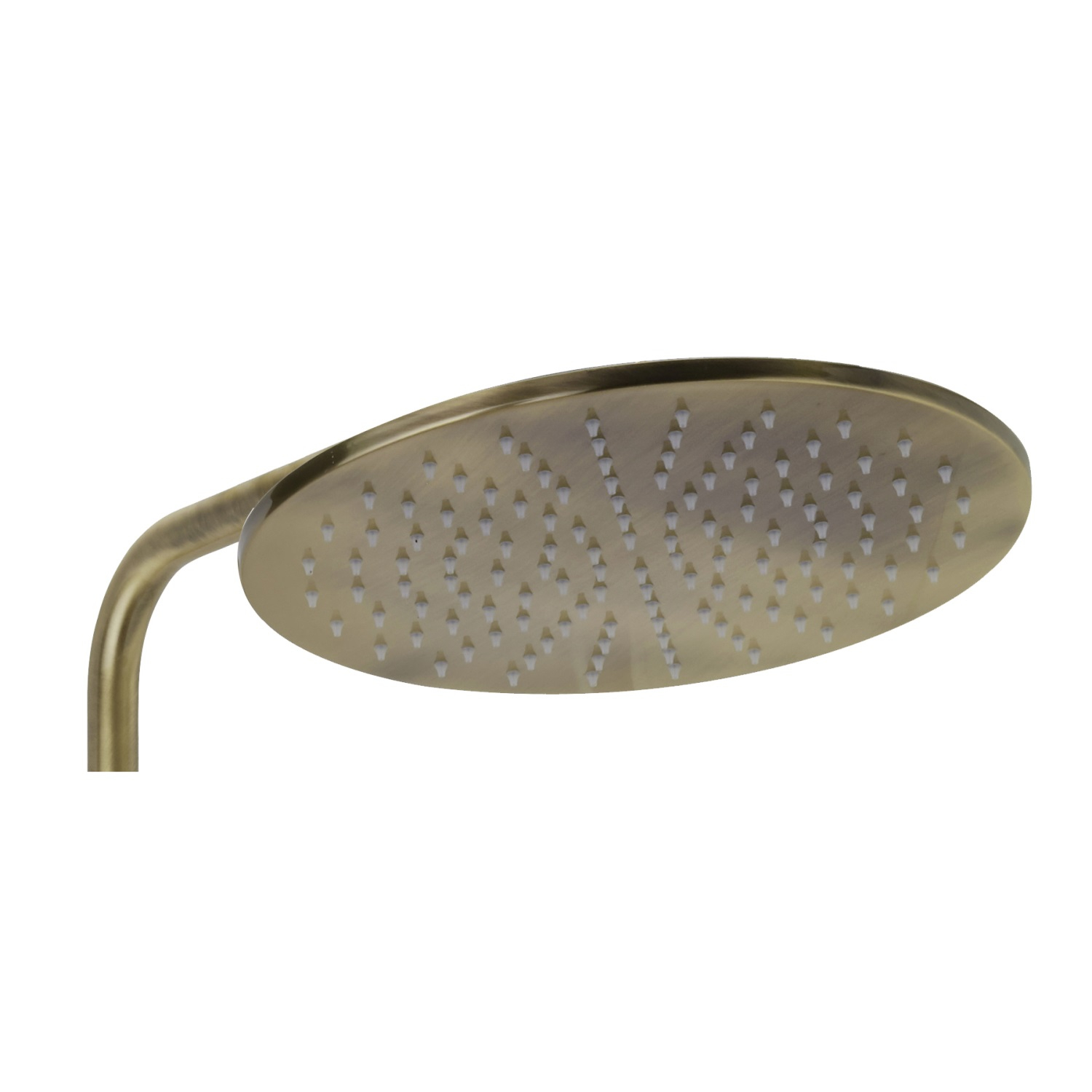 Salenzi Giro opbouw regendouche thermostatisch 30cm met 3 standen handdouche geborsteld messing