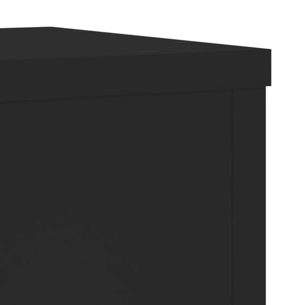 vidaXL Plantestativer 2 stk svart 25x25x80 cm konstruert tre