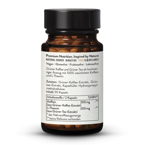 Sunday Natural Products  Koffein100mg+ L-Theanin100mg