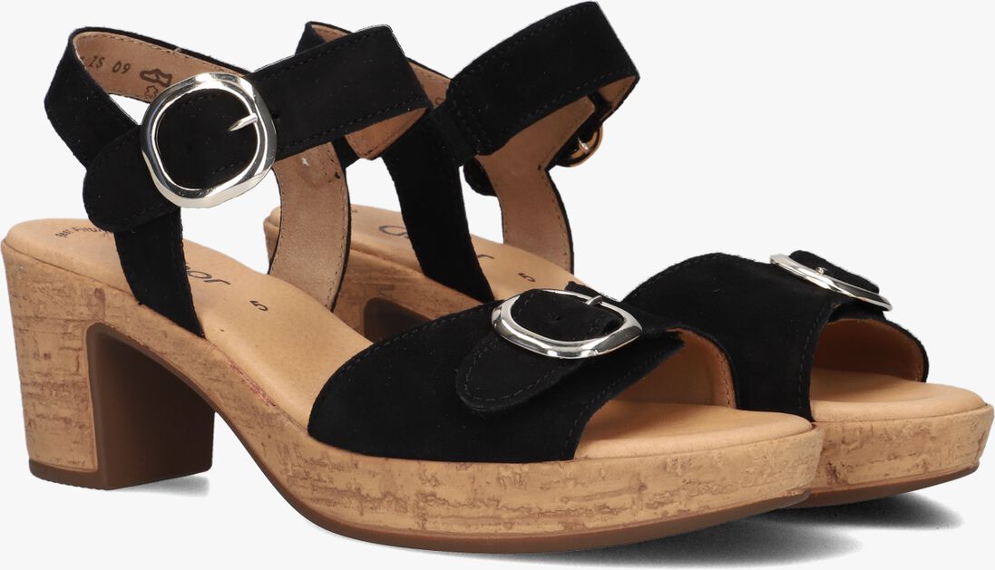 zwarte gabor sandalen 764.1