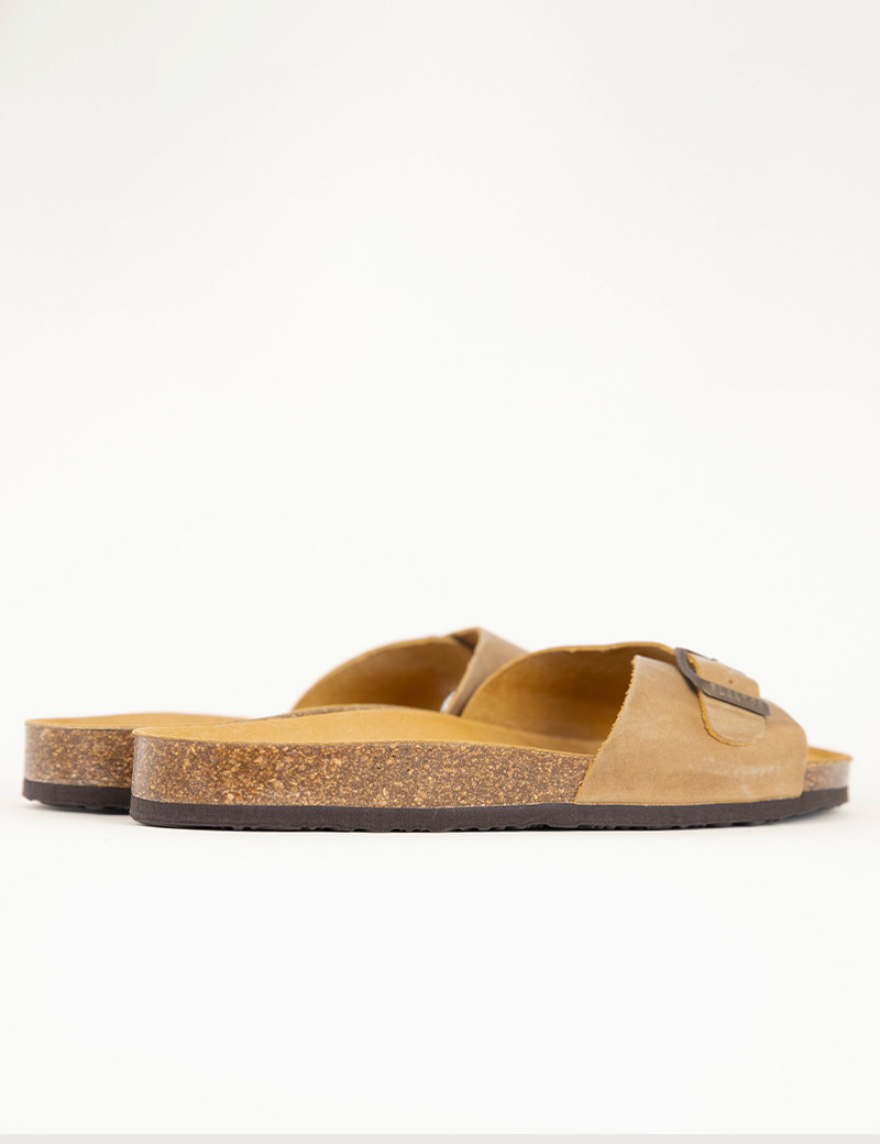 PLAKTON MULES HOMME SIMPLE BRIDE BEIGE
