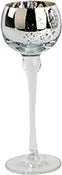 House of Nature waxinelichthouder zilver D 7 H 18 cm
