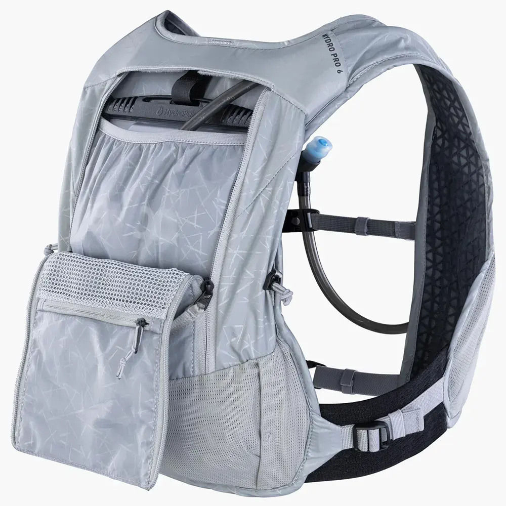 Evoc Hydro Pro 6L + 1.5L Bladder Hardloop Drinkrugzak Lichtgrijs