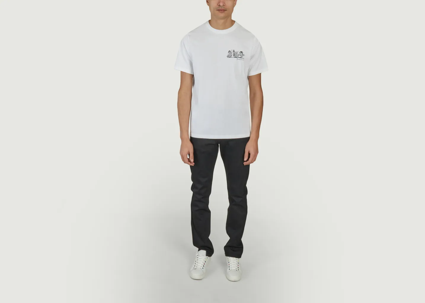 T-shirt droit imprimé logotypé KCA