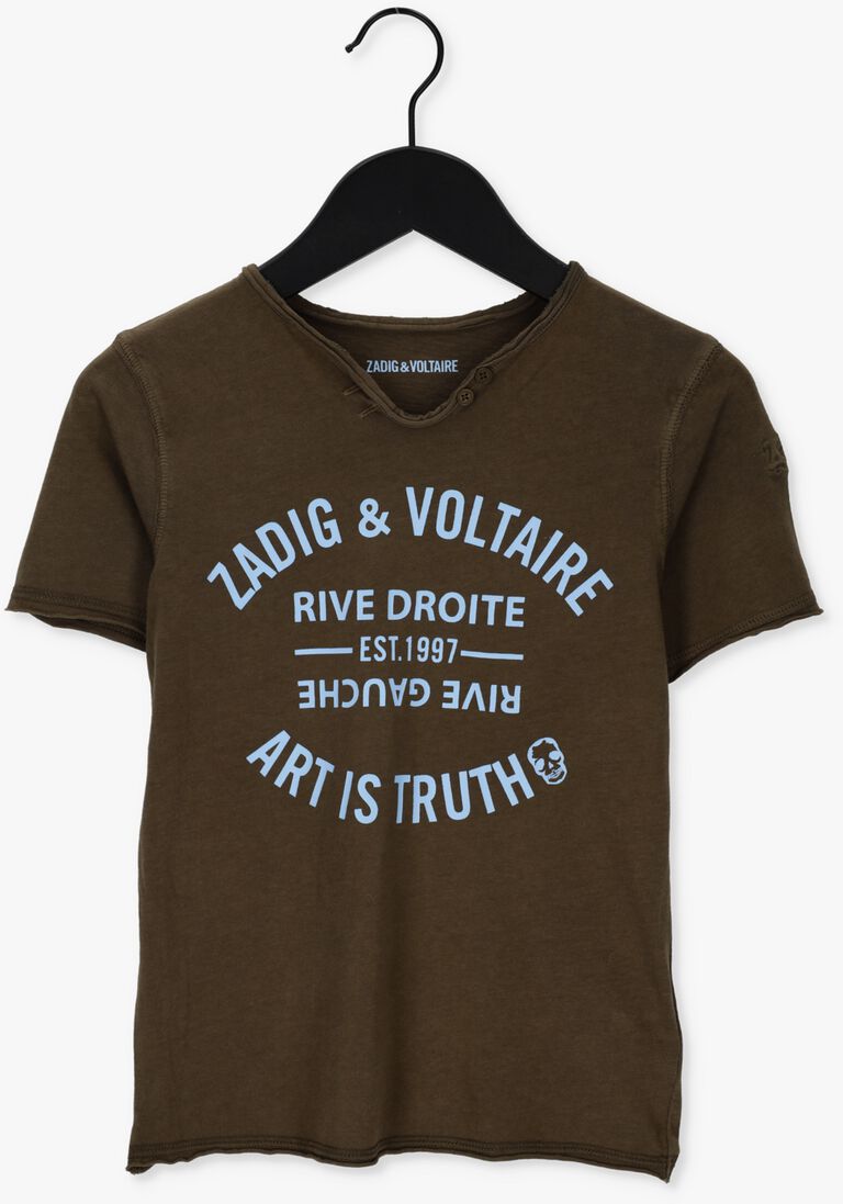 ZADIG & VOLTAIRE khaki zadig & voltaire t-shirt x25336