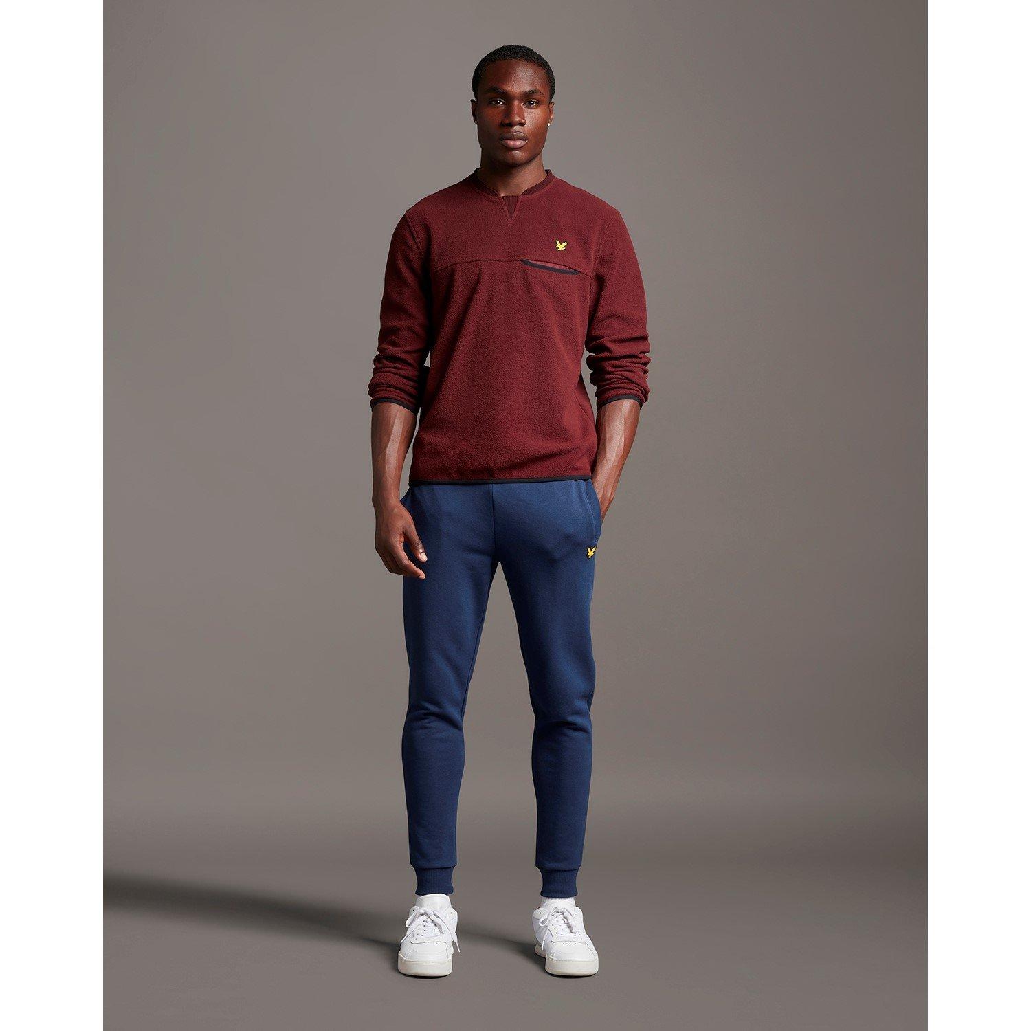 Lyle and Scott Micro Flc Crew Sn99