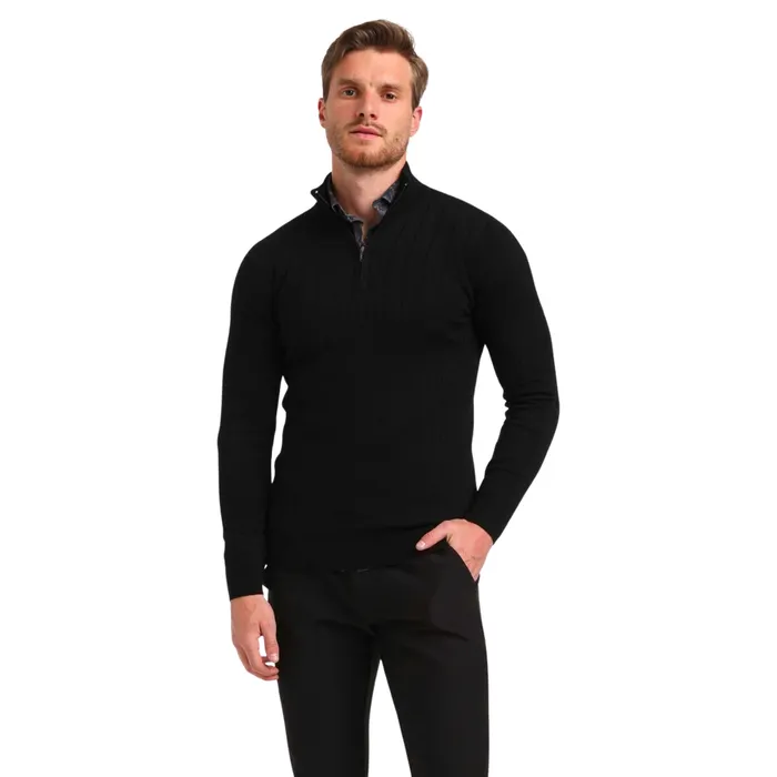 Gabbiano Knitwear Halfzip Sweater Heren