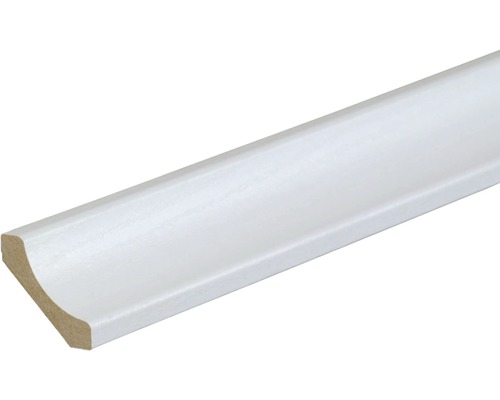 Kooflijst essen kristalwit 28x28x2600 mm