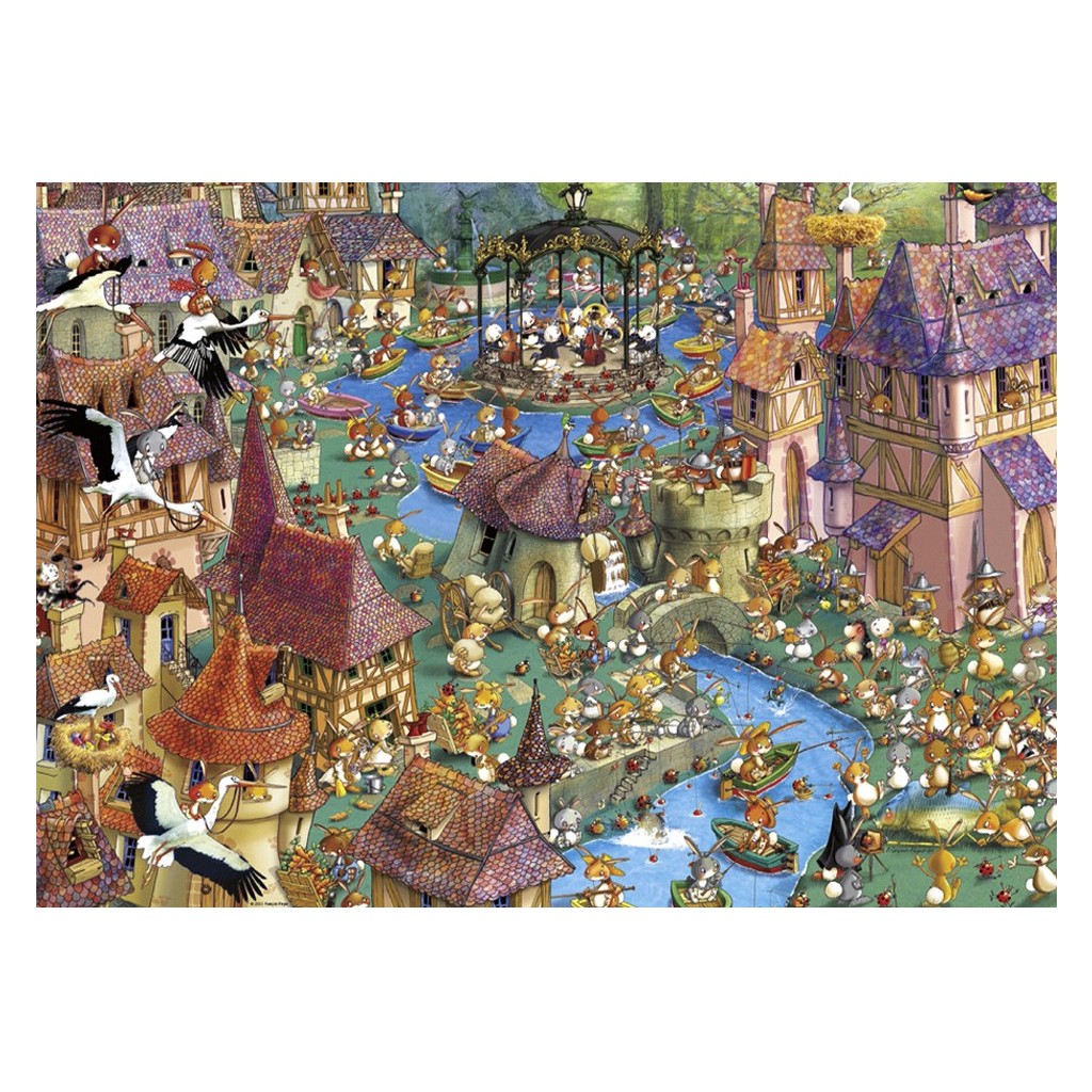 Puzzle - Bunnytown de Francois Ruyer - 1000 Pièces