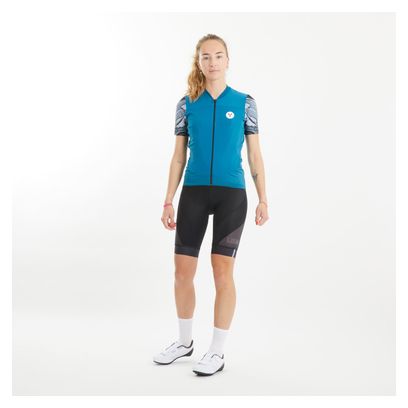 Maillot Manches Courtes Femme LeBram Ventoux Pétrole Bleu Pelforth
