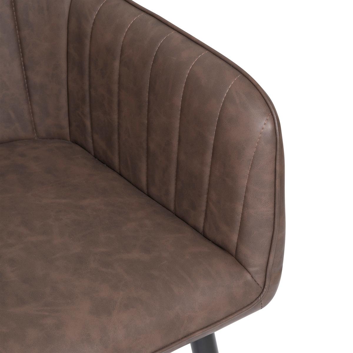 FAUTEUIL A DINER VISOCA MARRON