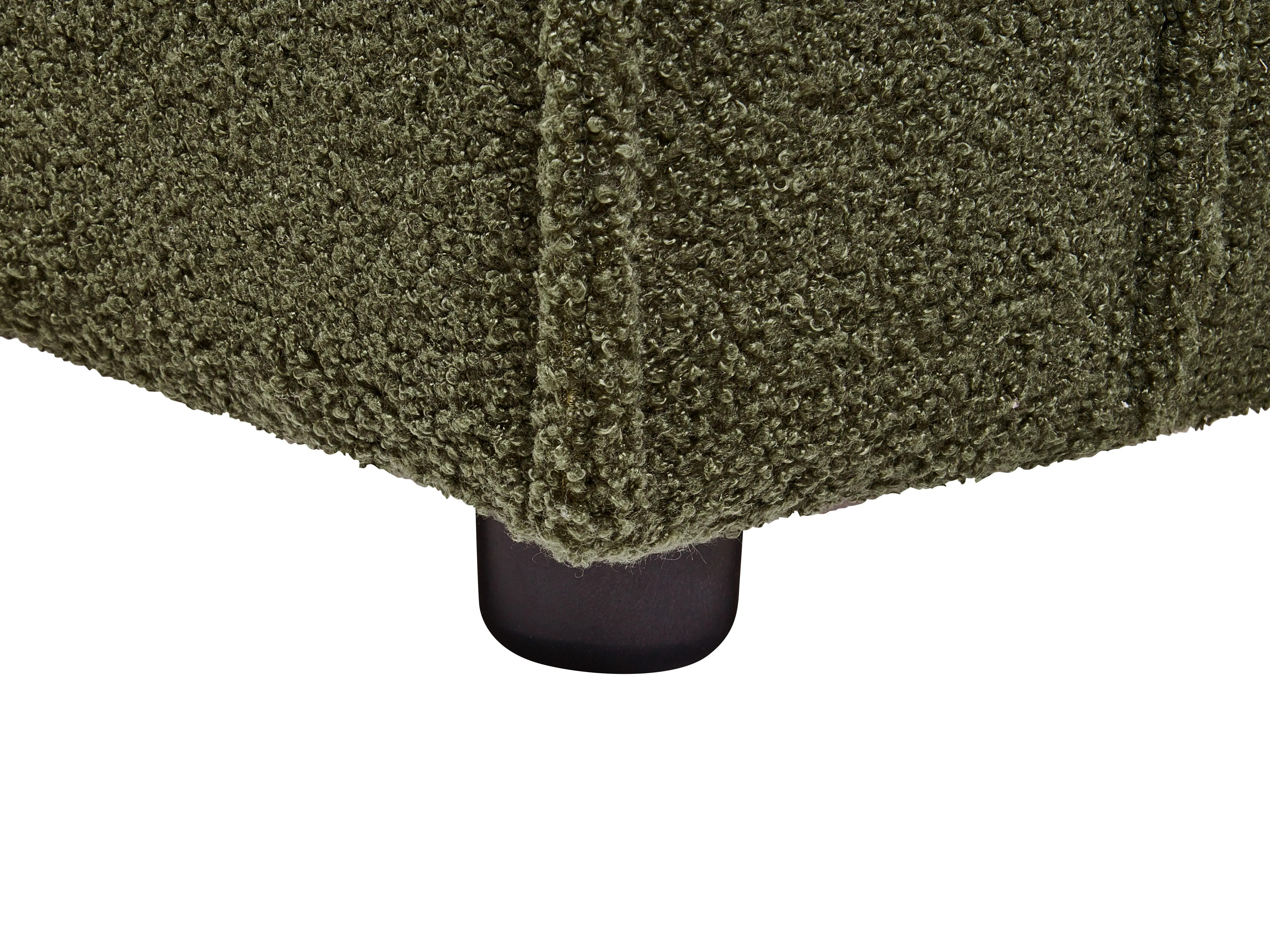 Waterbed Bouclé LINARDS 180 x 200 cm Donkergroen