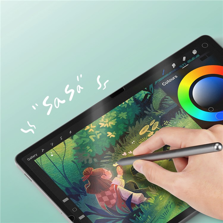 Samsung Galaxy Tab S9  Plus / S8  Plus / S7  Plus / S7 FE Papier-Textur Paper-Feel Vollbild Display Schutzfolie Wiederverwendbar