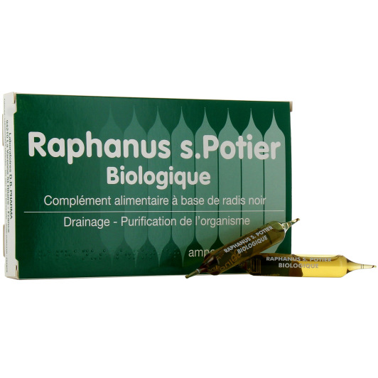 Ampoules Raphanus S.Potier Biologique - Draineur