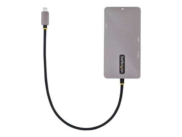 StarTech.com USB C Multiport Adapter, Dual HDMI Video, 4K 60Hz, 2-Port 5Gbps USB-A Hub, 100W Power Delivery Charging, GbE, SD/MicroSD, USB Type-C Min