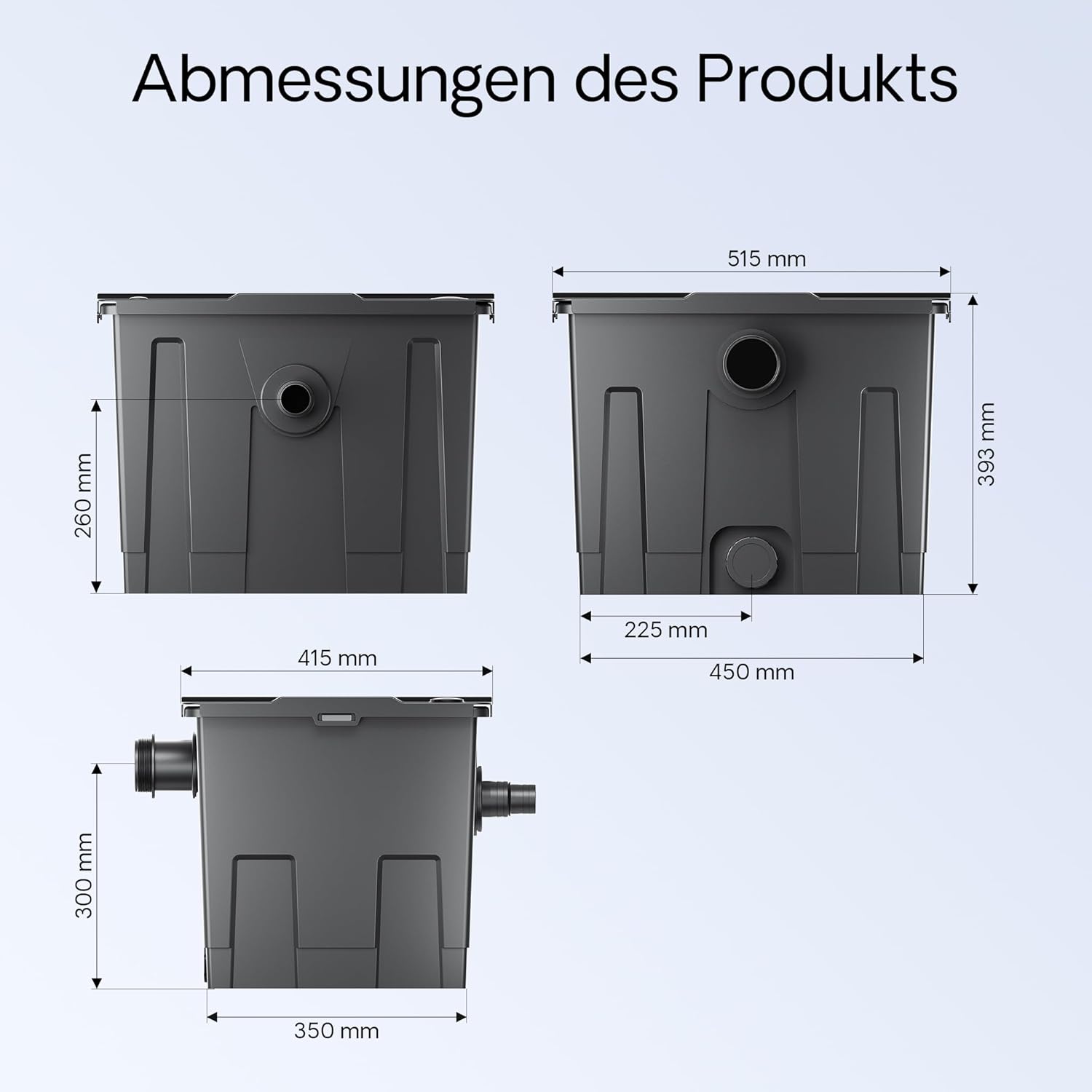 SunSun CBF-350 Bio Upgrade Set 1 auf CBF-350B 60000L Teichvolumen Durchlauffilter Biofilter Teichfilter