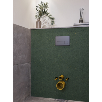 Toilet achterwand spaanplaat vochtwerend 123x120cm 18mm