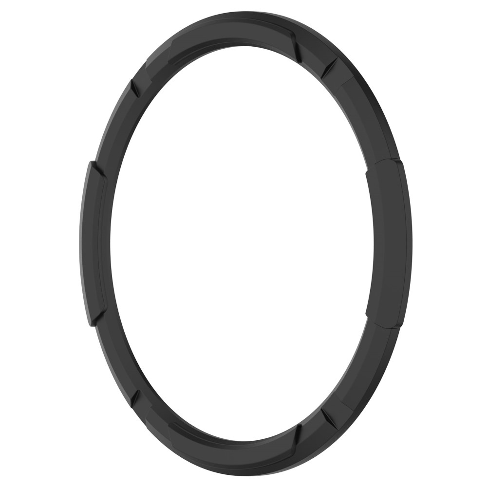 Samsung Galaxy Watch 6 Classic (43mm) Gummi Hülle Bumper mit Lünettenring - Schwarz