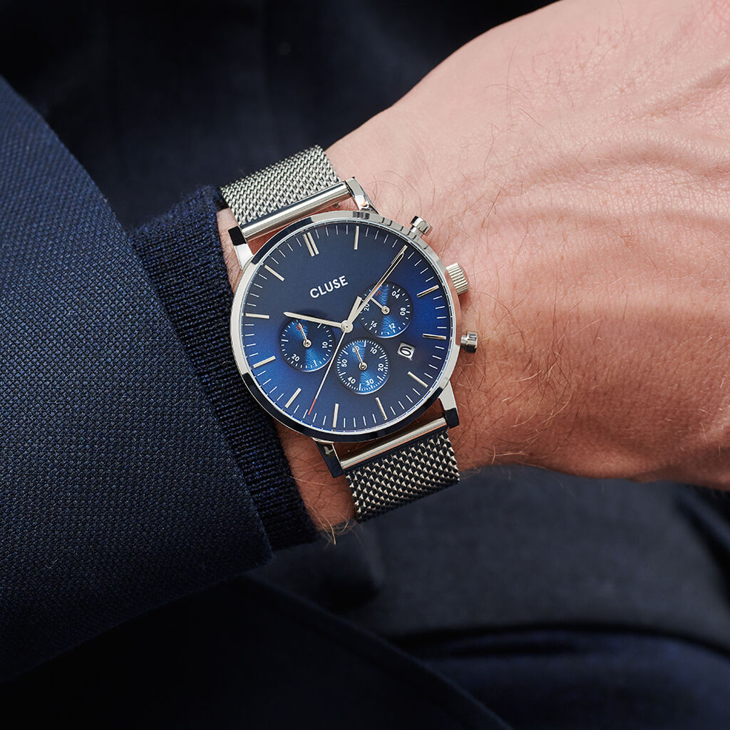 Montre Cluse Aravis Bleu