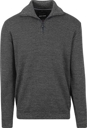Casa Moda Half Zip Pullover Donkergroen 413705900-301 kopen