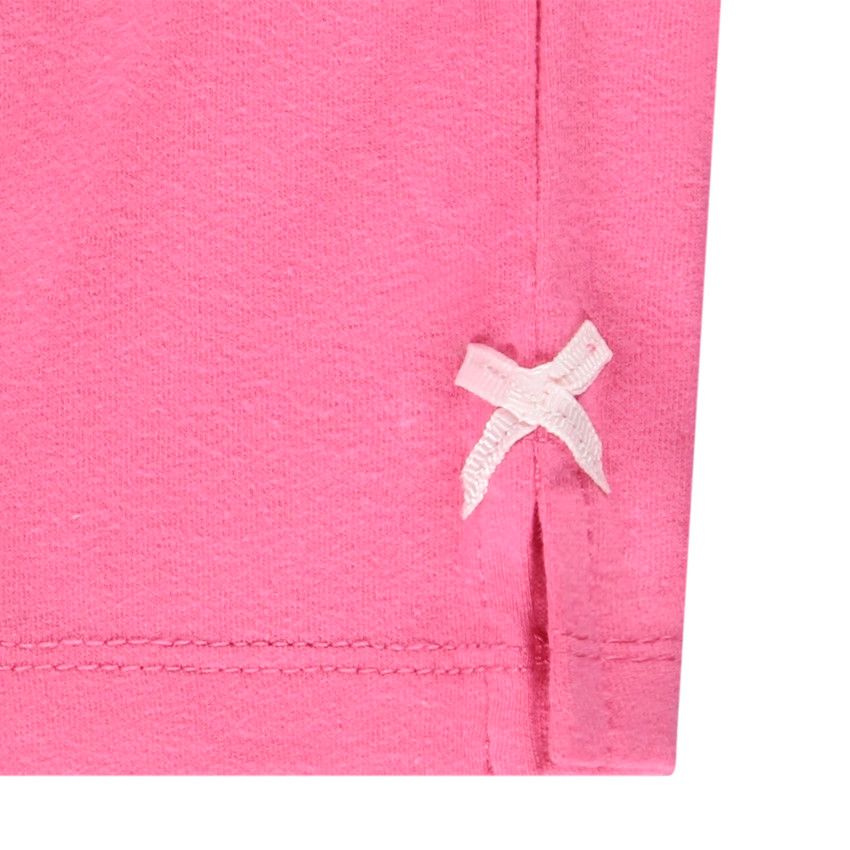 Ensemble en jersey fantaisie tunique + corsaire uni pour bébé fille - Ecru