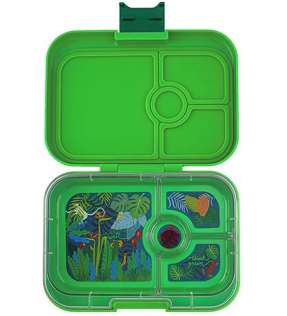 Yumbox Brotdose m. 4 Rum - Bento Panino - Bambus Green Jungle