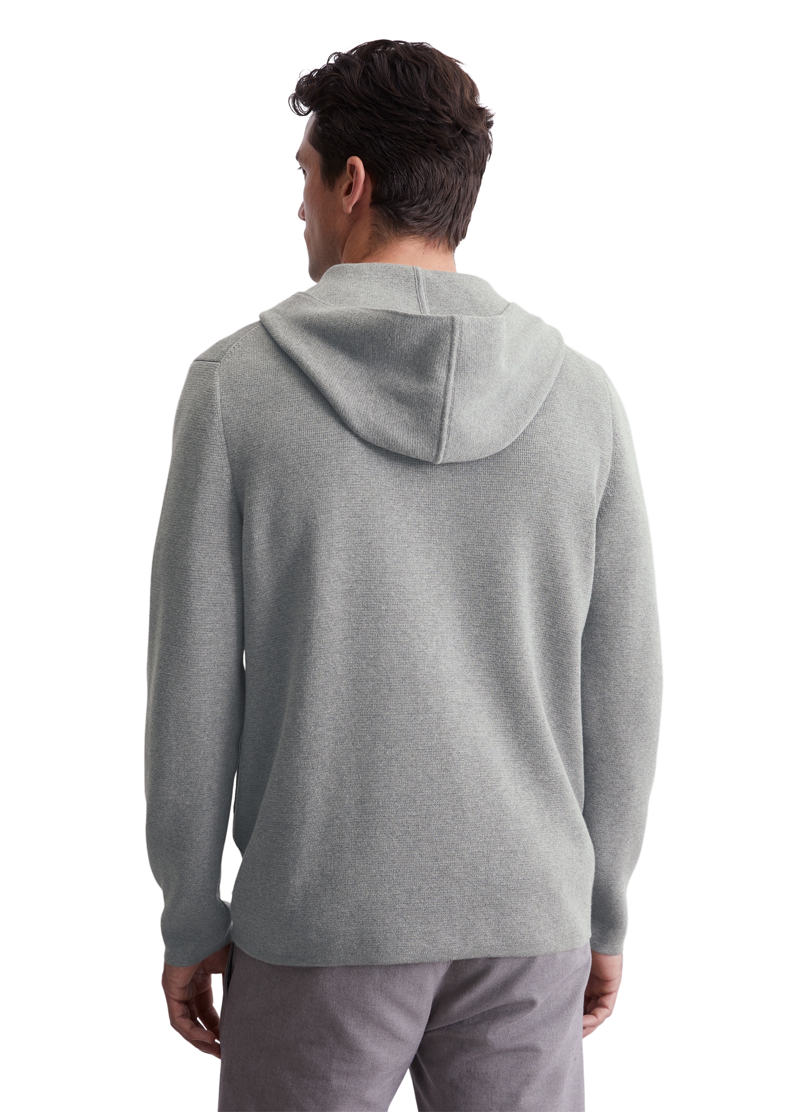 Marc O'Polo Kapuzenstrickjacke , mit Zwei-Wege-Reissverschluss