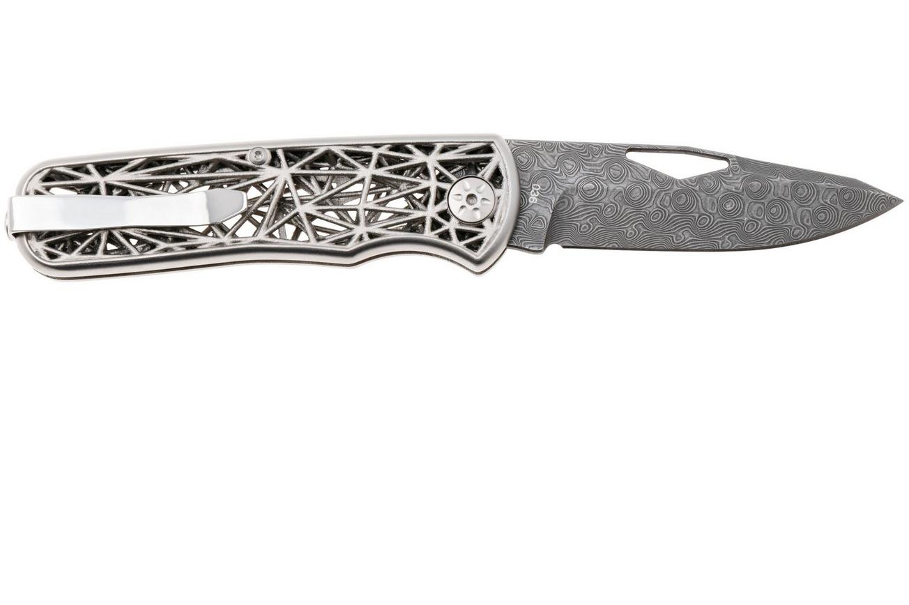 Maserin 504/D Nexus Small Roses Damascus, Steel 3D Printed, Limited Edition zakmes