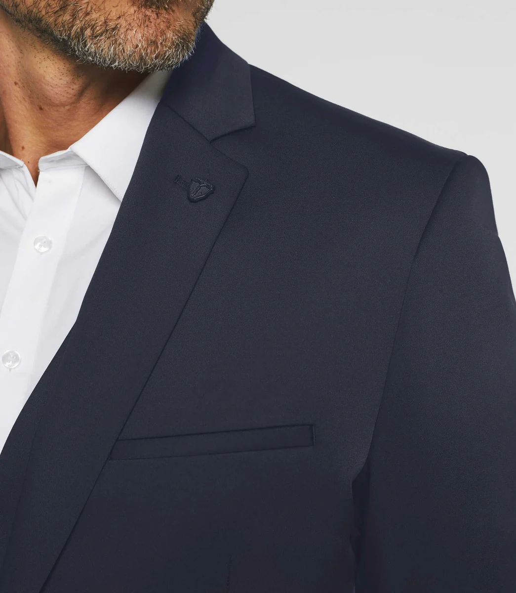 Veste ville 2 boutons marine 