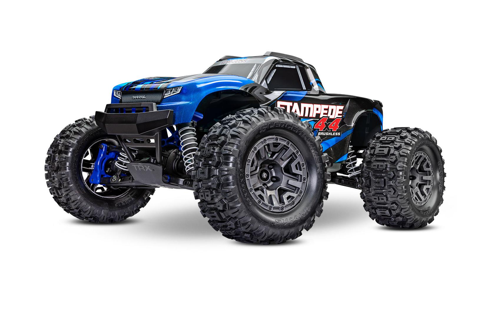 Monster Truck Stampede 4x4 BL-2s Blau, ARTR, 1:10<br>Robuster 4WD Brushless Monstertruck